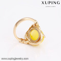 14727 xuping joyería 18k chapado en oro 2018 anillo de dedo de oro de diseño de moda para las mujeres